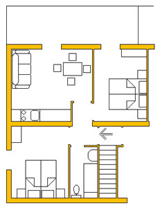 apartment 1 – ground plan